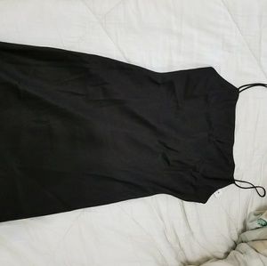 SEXY BLACK SLIP DRESS!